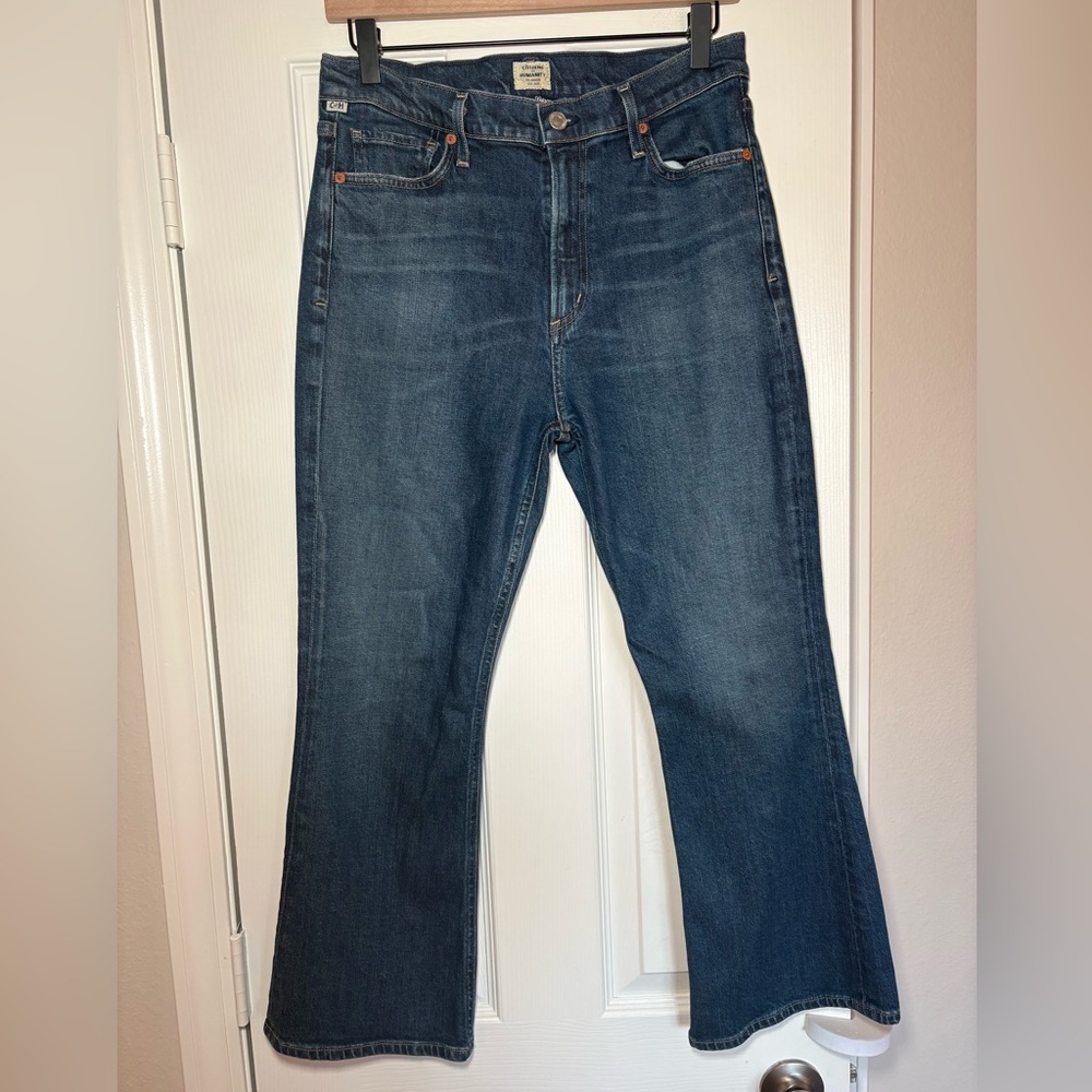 Citizens of Humanity Demy‎ Cropped Flare Jeans Size 29 Raw Hem